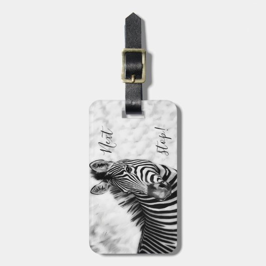Zebra bagage label (Voorkant verticaal)