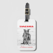 Zebra bagage labels (Voorkant (verticaal))