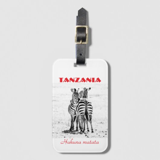 Zebra bagage labels (Voorkant (verticaal))