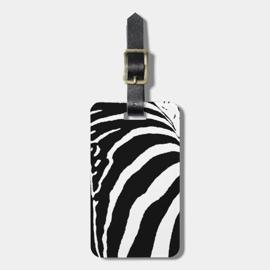 zebra bagagelabel (Voorkant verticaal)