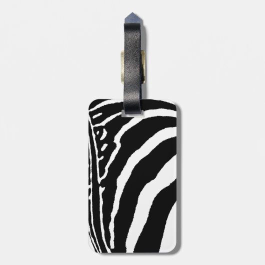 zebra bagagelabel (Achterkant verticaal)