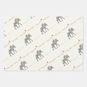 Zebra ballonpartij Cadeaupapier Vellen Set (Voorkant)