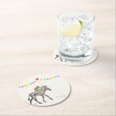 Zebra Balloon Party Coasters Ronde Kartonnen Onderzetter (Insitu)