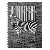Zebra Barcode Art Notitieboek (Voorkant)