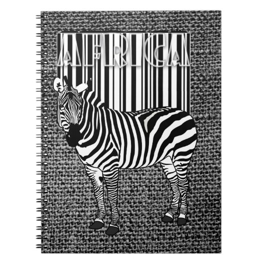 Zebra Barcode Art Notitieboek (Voorkant)