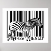 Zebra Barcode Art Poster (Voorkant)
