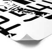 Zebra Barcode Art Poster (Hoek)