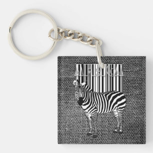 Zebra Barcode Sleutelhanger