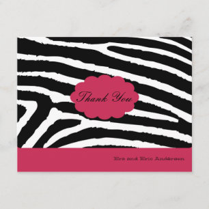 Zebra -Bedankt voor je kaarten