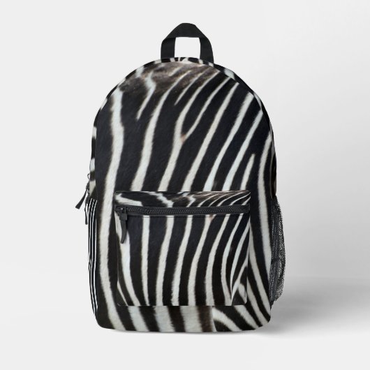 Zebra bedrukte rugzak (Voorkant)