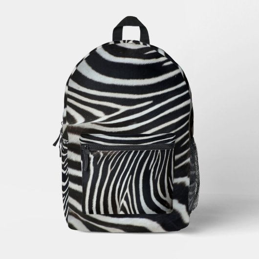 Zebra Bedrukte Rugzak (Voorkant)