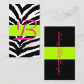 Zebra-behuizingskaart Informatiekaartje (Voorkant / Achterkant)