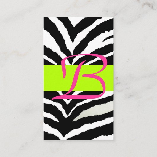 Zebra-behuizingskaart Informatiekaartje (Voorkant)