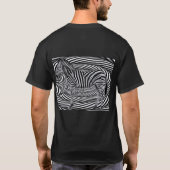 Zebra beide zijden t-shirt (Achterkant)