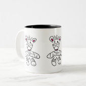 Zebra Beker Tweekleurige Koffiemok (Voorkant links)