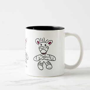 Zebra Beker Tweekleurige Koffiemok