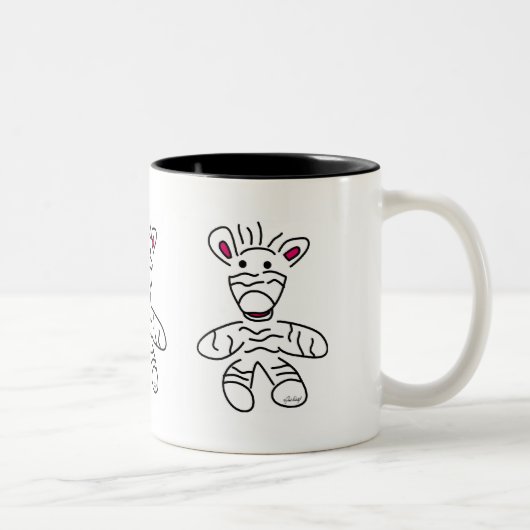 Zebra Beker Tweekleurige Koffiemok (Rechts)