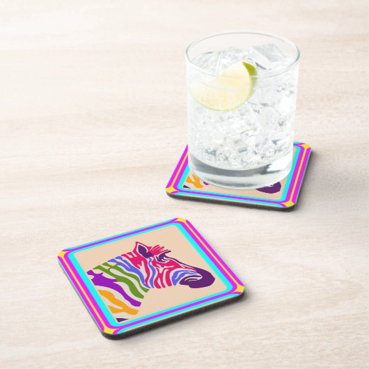 Zebra Beverage Coaster Bier Onderzetter (Rechterzijde)