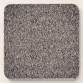 Zebra Beverage Coaster Bier Onderzetter (Voorkant)