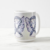 Zebra Bewustmaking Ribbon Angel Art Mok (Voorkant rechts)