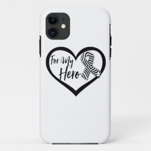 Zebra-bewustzijnslint Voor Mijn Held Case-Mate iPhone Case