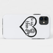 Zebra-bewustzijnslint Voor Mijn Held Case-Mate iPhone Case (Achterkant (horizontaal))