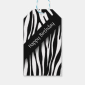 Zebra Birthday Cadeaulabel (Voorkant)