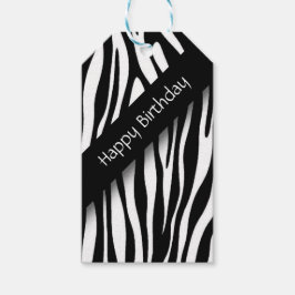 Zebra Birthday Cadeaulabel