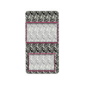 Zebra Birthday Hershey Miniatuur Snoep Wrapper Etiket (Voorkant)