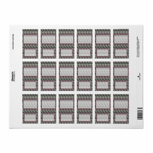 Zebra Birthday Hershey Miniatuur Snoep Wrapper Etiket (Full Sheet)