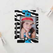 Zebra Birthday Kaart (Voorkant / Achterkant in situ)