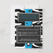 Zebra Birthday Kaart (Achterkant)