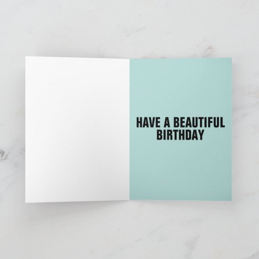 ZEBRA BIRTHDAY KAART (Binnen)