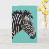 ZEBRA BIRTHDAY KAART (Gele Bloem)