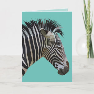 ZEBRA BIRTHDAY KAART