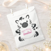 Zebra Birthday Party Bedankzakje (Geknipt)