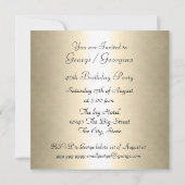 Zebra Birthday party Invitation Kaart (Achterkant)