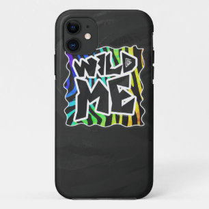 Zebra Black and Rainbow Wild me Case-Mate iPhone Case