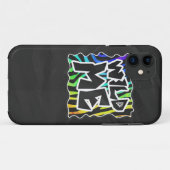 Zebra Black and Rainbow Wild me Case-Mate iPhone Case (Achterkant (horizontaal))