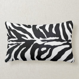 Zebra Black and White Animal Print Sierkussen Kussen