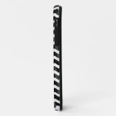 Zebra Black en Gray Chevron Case-Mate iPhone Case (Achterkant/links)