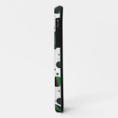 Zebra Black en Green Polka Dot Case-Mate iPhone Case (Achterkant/links)