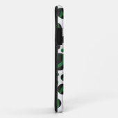 Zebra Black en Green Polka Dot Case-Mate iPhone Case (Achterkant/rechts)