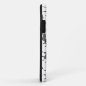 Zebra Black en Light Grey Silhouette Case-Mate iPhone Case (Achterkant/rechts)