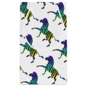 Zebra Black en Rainbow Silhouette Klein Cadeauzakje (Achterkant)