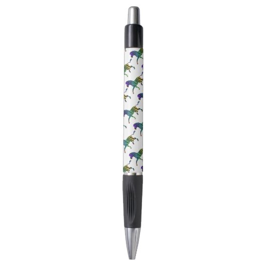 Zebra Black en Rainbow Silhouette Pen (Voorkant Verticaal)