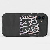Zebra Black en Roze Wilde mij Case-Mate iPhone Case (Achterkant (horizontaal))