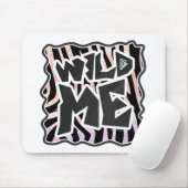 Zebra Black en Roze Wilde mij Muismat (Met muis)