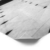 Zebra Black White Building Landschap Poster (Hoek)