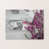 Zebra Black White Courtyard Art Legpuzzel (Horizontaal)
